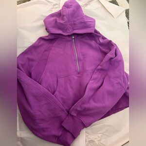 Lululemon Scuba Oversized 1/2 Zip Hoodie Purple MOONLIT MAGENTA RARE XL/XXL